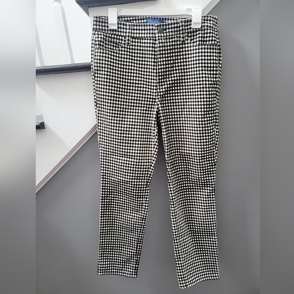 Stretch Corduroy Straight Leg Pants - Buffalo Check 10P - Picture 2 of 5